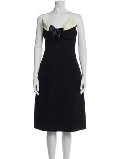 Pre-owned Shushu-tong Strapless Mini Dress In Black