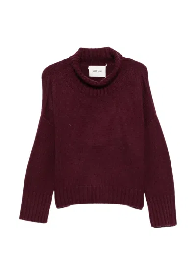 Shushu-tong Stripe-pattern Sweater In Burgundy