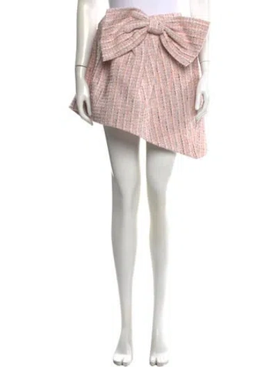 Pre-owned Shushu-tong Tweed Pattern Mini Skirt W/ Tags In Pink