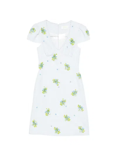Shushu-tong V-neck Mini Dress In Blue