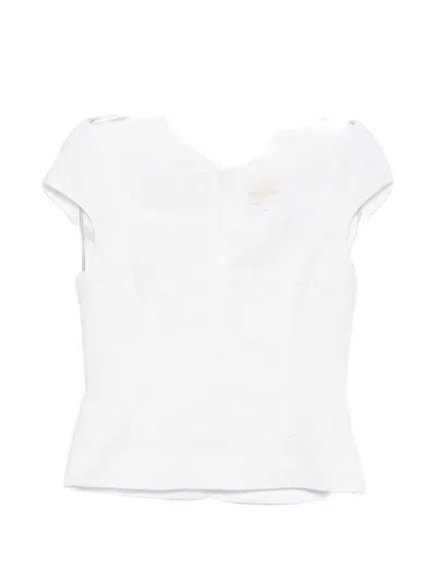 Shushu-tong Off-shoulder Top In White