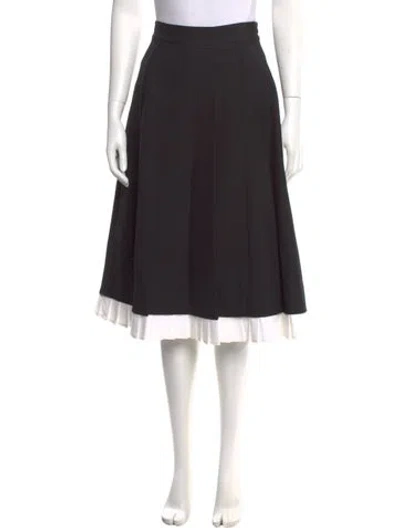 Pre-owned Shushu-tong Wool Knee-length Skirt In Black