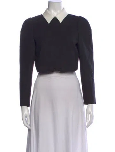 Pre-owned Shushu-tong Wool Long Sleeve Top In Gray