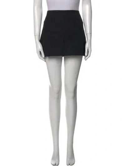 Pre-owned Shushu-tong Wool Mini Skirt In Black