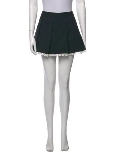 Pre-owned Shushu-tong Wool Mini Skirt In Black