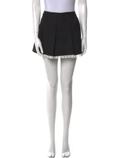 Pre-owned Shushu-tong Wool Mini Skirt In Black