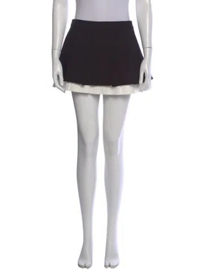 Pre-owned Shushu-tong Wool Mini Skirt In Black