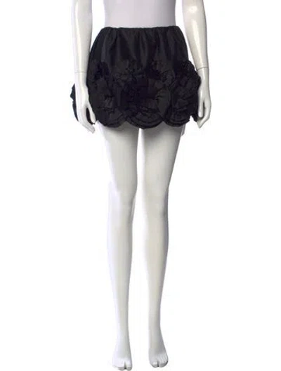 Pre-owned Shushu-tong Wool Mini Skirt In Black
