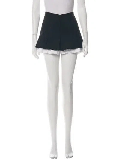 Pre-owned Shushu-tong Wool Mini Skirt In Black