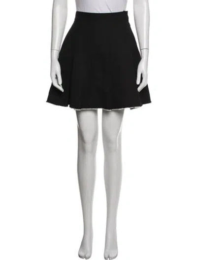 Pre-owned Shushu-tong Wool Mini Skirt In Black