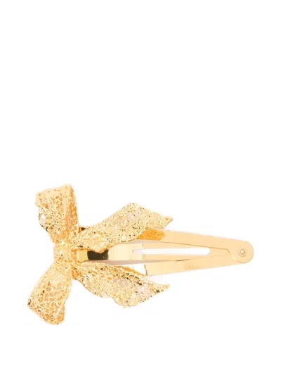 Shushu-tong X Yvmin Bow-shape Hair Clip In Gold