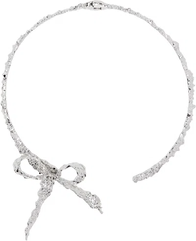 Shushu-tong Yvmin Edition Lace Bowknot Choker In White