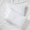 Shuteye Supply 2.5 Recycled Percale Pillowcase Set In White