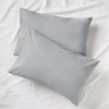 Shuteye Supply Fresh Repel Stain Release Percale Pillowcase Set In Gray