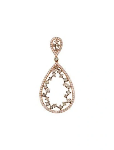 Pre-owned Shy Creation 14k 1.81ctw Diamond Pendant, 2" In Multi