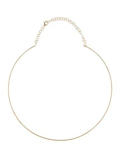 Pre-owned Shy Creation 14k Bar Choker Necklace, 15.5" In Multi