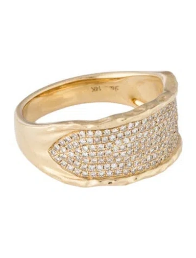 Pre-owned Shy Creation 14k Diamond Cocktail Ring In Multicolor