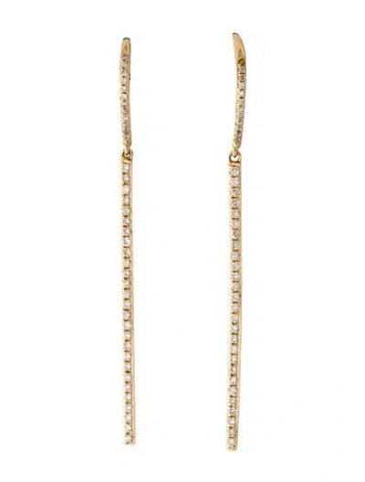 Pre-owned Shy Creation 14k Diamond Drop Earrings In Multicolor