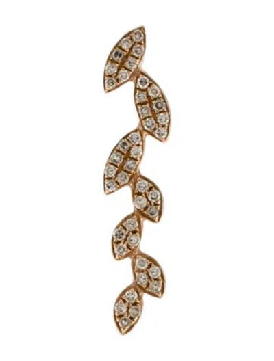 Pre-owned Shy Creation 14k Diamond Ear Climber In Multi