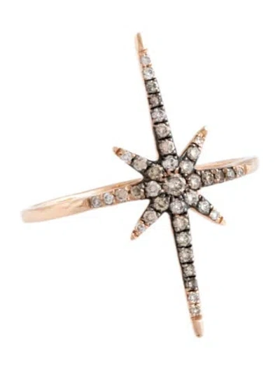 Pre-owned Shy Creation 14k Diamond North Star Ring In Multicolor