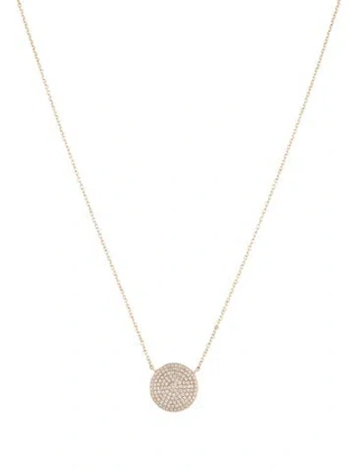 Pre-owned Shy Creation 14k Diamond Pendant Necklace, 18" In Multi