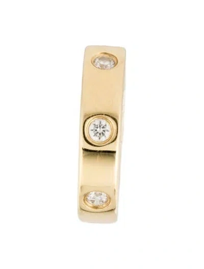 Pre-owned Shy Creation 14k Diamond Single Huggie Earring In Multi
