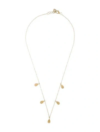 Pre-owned Shy Creation 14k Diamond Station Necklace, 14" In Multi