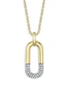 Shop Shy Creation 14k Gold Kate Diamond Link Pendant Necklace, 15-18