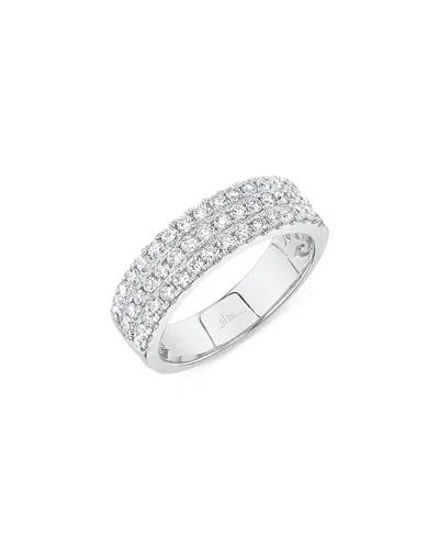 Shy Creation 14k White Gold Diamond Pave Band, 0.91 Ct. T. W.