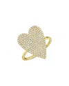Shy Creation 14k Yellow Gold Kate Diamond Heart Ring, 0.56 Ct. T. W. In Gold