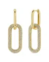 Shy Creation 14k Yellow Gold Kate Diamond Pave Earrings, 0.71 Ct. T. W. In Gold