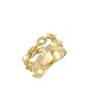 Shy Creation 14k Yellow Gold Kate Diamond Pyramid Link Ring, 0.22 Ct. T. W. In Gold