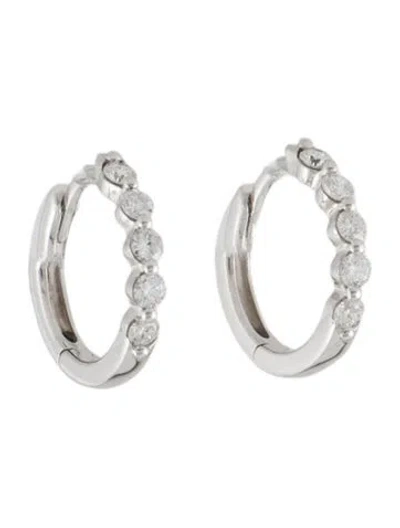 Pre-owned Shy Creation Diamond Huggie Earrings In Multi