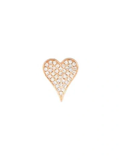Pre-owned Shy Creation Diamond Kate Pavé Heart Stud Earrings In Multi