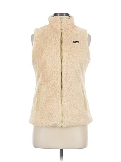 Pre-owned Shy Velvet Vest In White