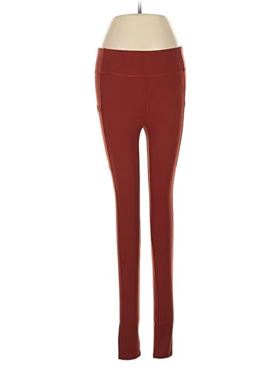 Pre-owned Shyanne Active Pants In Burgundy