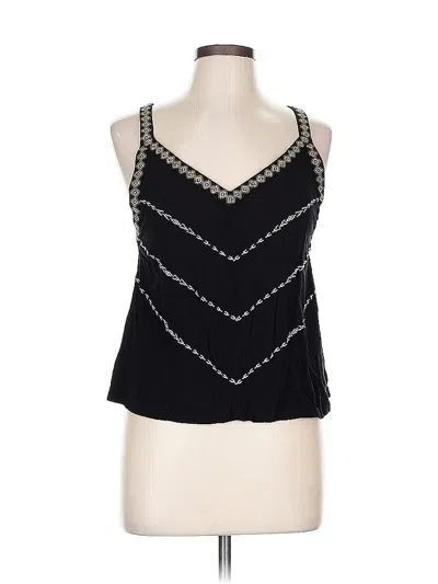 Pre-owned Shyanne Sleeveless Top Black Halter Neckline Tops