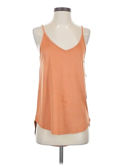 Pre-owned Shyanne Tank Top Orange Halter Neckline Tops