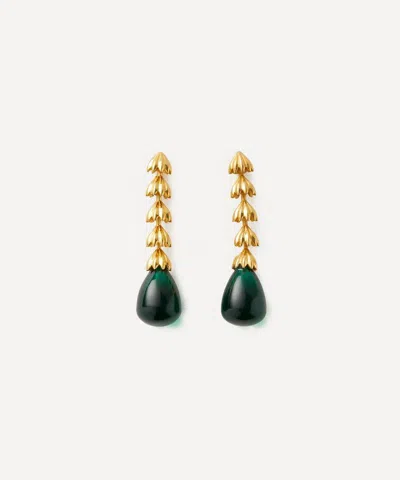 Shyla 22ct Gold-plated Chandelier Drop Earrings