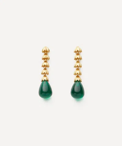 Shyla 22ct Gold-plated Chandelier Pearl Drop Earrings