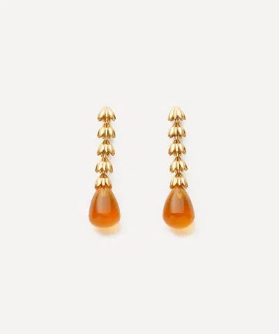 Shyla 22ct Gold-plated Chandelier Pearl Drop Earrings