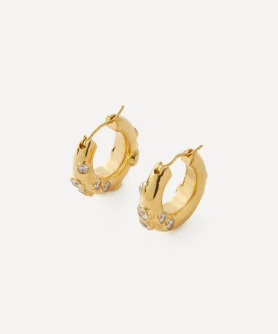 Shyla 22ct Gold-plated Oren Hoop Earrings