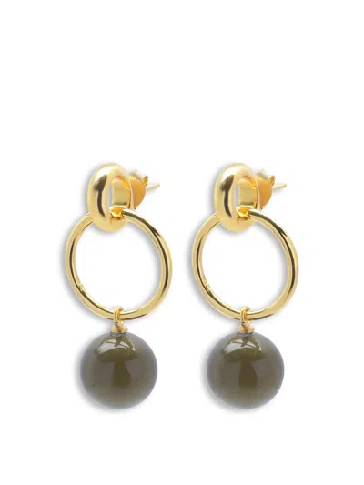 Shyla Layla Earrings In Gold/smoky