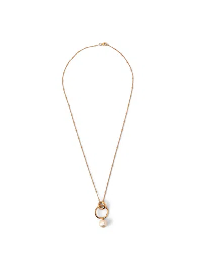 Shyla Layla Necklace In Gold/pearl