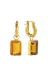 Shyla Sorrento Crystal-embellished Hoop Earrings In Gold
