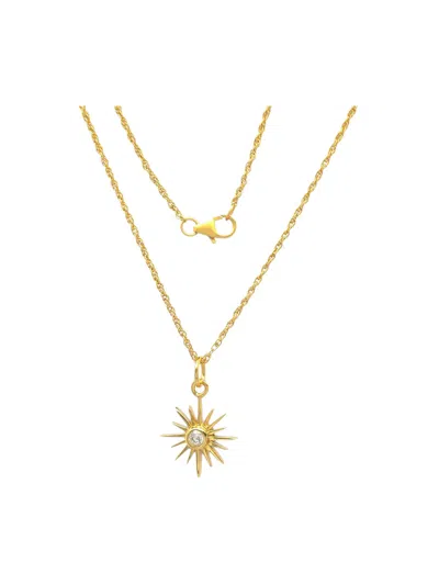 Shyla Women's Felicity Full Sun Necklace Gold