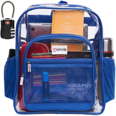 Shylero Women's Clear Backpack In Blue