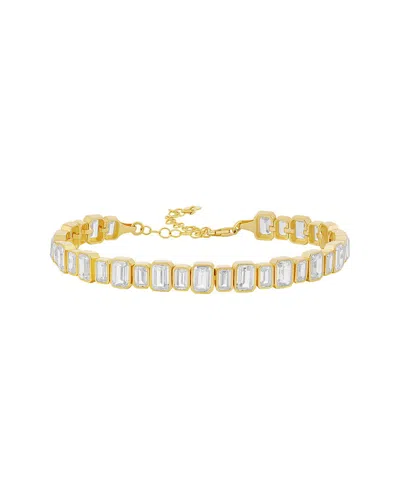 Shymi 14k Plated Cz Bracelet In Gold