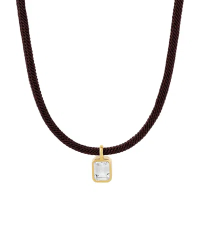 Shymi 14k Plated Necklace In Brown