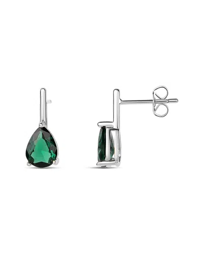 Shymi Pear Stone Mini Drop Earrings In Metallic